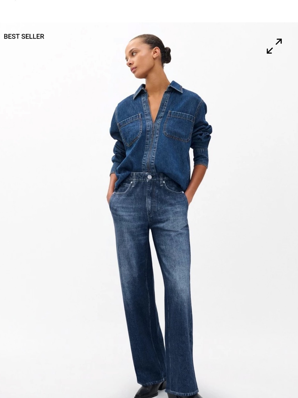 rag & bone Miramar Wide-Leg High-Rise Jeans